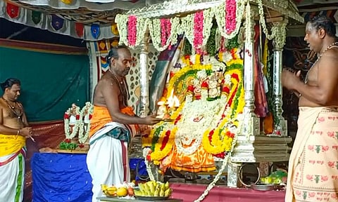 மயிலாடுதுறை மாவட்டம் சீர்காழி அருகே ஆச்சாள்புரத்தில் திருஞானசம்பந்தர் திருக்கல்யாண வைபவம்