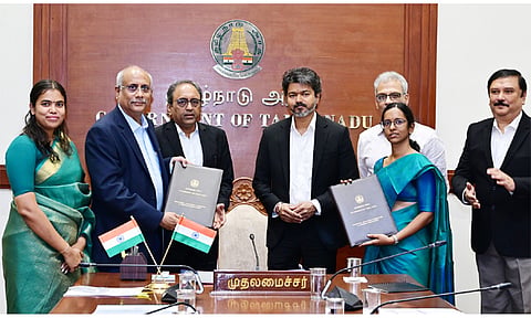 முதல்-அமைச்சர் விஜய் முன்னிலையில் ரூ.18,600 கோடியில் 3 திட்டங்களுக்கு ஒப்பந்தம்: 8,200 பேருக்கு வேலைவாய்ப்பு..!