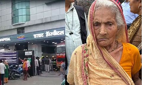 ஆஸ்பத்திரியில் திடீரென பரவிய தீ: 95 வயது மூதாட்டியின் அசாத்திய செயலால் காப்பாற்றப்பட்ட 20 உயிர்கள்
