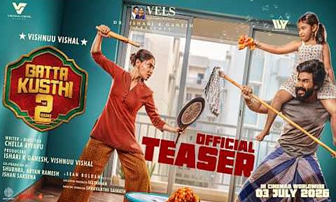 1 கோடி பார்வைகளை கடந்த விஷ்ணு விஷாலின் “கட்டா குஸ்தி 2” டீசர் 