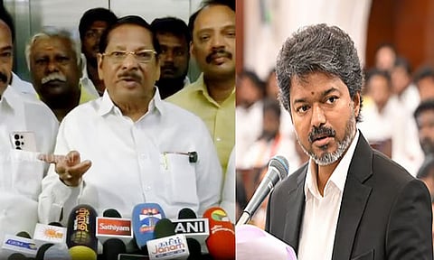 உள்ளாட்சித் தேர்தலில் ஒரு மேயர் இடத்திலாவது தவெக வென்றால் ஒரு பக்க மீசையை எடுத்துக் கொள்கிறேன் -ஆர்.எஸ்.பாரதி