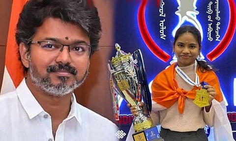ஆசிய செஸ் போட்டியில் தங்கம் - தமிழக வீராங்கனை சவிதா ஸ்ரீக்கு முதல் -அமைச்சர் விஜய் வாழ்த்து
