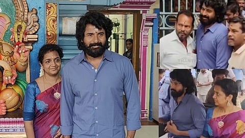 நடிகர் சிவகார்த்திகேயன்  மனைவியுடன் பழனி முருகன் கோவிலில் சாமி தரிசனம்