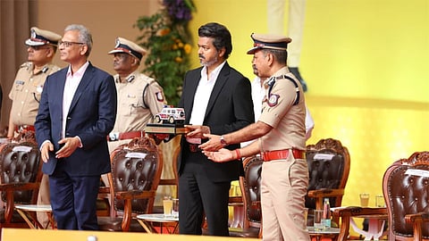 பெண்களின் கண்ணியமே அரசின் முக்கிய குறிக்கோள் - சிங்கப்பெண் அதிரடிப்படை தொடக்க விழாவில் முதல்-அமைச்சர் விஜய் பேச்சு