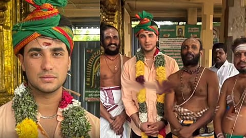 
சீர்காழி சுவேதாரண்யேஸ்வரர் கோவிலில் அபிஷேக் சர்மா சாமி தரிசனம்
