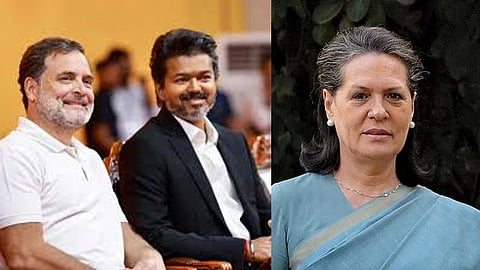இன்று மாலை சோனியா, ராகுல் காந்தியை சந்திக்கிறார் முதல்-அமைச்சர் விஜய்