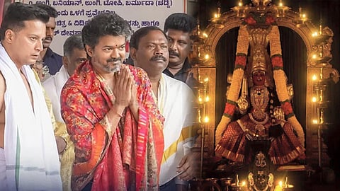 கொல்லூர் மூகாம்பிகை அம்மன் கோவிலில் முதல்-அமைச்சர் விஜய் சாமி தரிசனம்