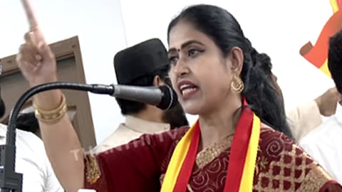 ‘இந்தியாவை வழிநடத்தும் இடத்தில் விஜய் இருப்பார்...’ - த.வெ.க.வில் இணைந்த விஜயதாரணி பேச்சு