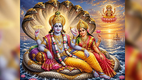 பாற்கடலில் எழுந்தருளியிருக்கும் பகவான் மகாவிஷ்ணு