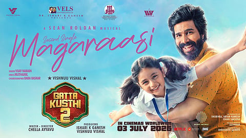 விஷ்ணு விஷாலின் “கட்டா குஸ்தி 2” படத்தின் “மகராசி” வீடியோ பாடல் வெளியானது