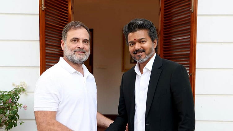 முதல்-அமைச்சர் விஜய்க்கு நன்றி தெரிவித்த ராகுல் காந்தி

