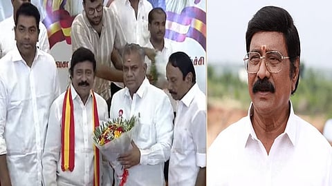 தவெகவில் இணைந்த திரைப்பட இயக்குநர் ஆர்.வி உதயகுமார்