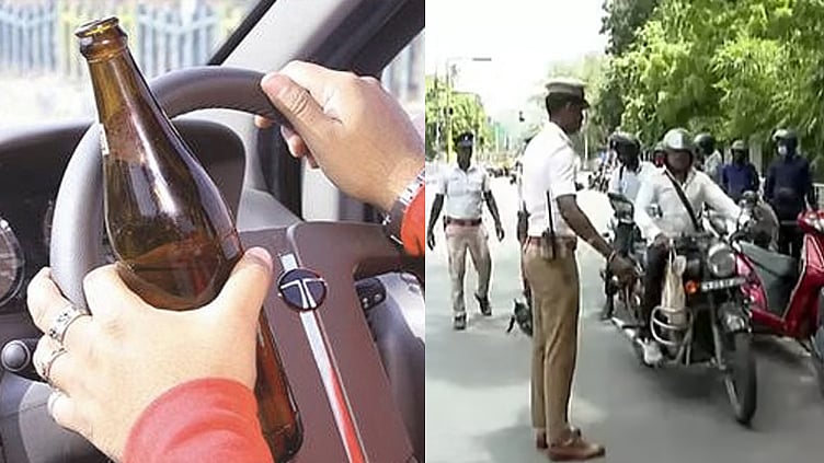 சென்னையில் 2 நாட்களில் குடிபோதையில் வாகனம் ஓட்டிய 443 பேர் மீது வழக்கு