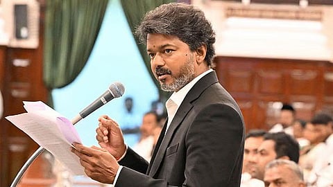 சட்டசபையில் முதல்-அமைச்சர் விஜய்க்கு சபாநாயகர் பிறந்த நாள் வாழ்த்து