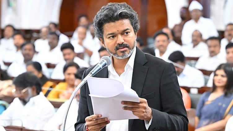 “5 நிமிடம் பேசியதற்கே கொளத்தூர் ஆட்டம் கண்டது” - முதல்-அமைச்சர் விஜய் பேச்சு