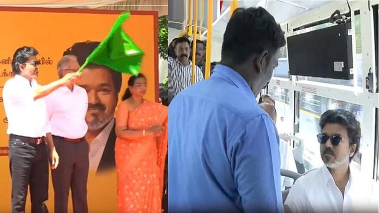 
பெரம்பூர் பஸ்சில் பயணம்... 300 புதிய பஸ்கள் சேவையை தொடங்கி வைத்த முதல்-அமைச்சர் விஜய்
