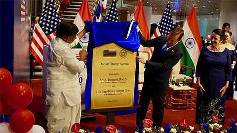 ஐதராபாத் சாலைக்கு டிரம்ப் பெயர்