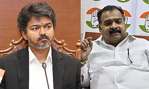 காங்கிரஸ் மாநில தலைவராக நியமிக்கப்பட்டுள்ள மாணிக்கம் தாகூருக்கு முதல்-அமைச்சர் விஜய் வாழ்த்து 