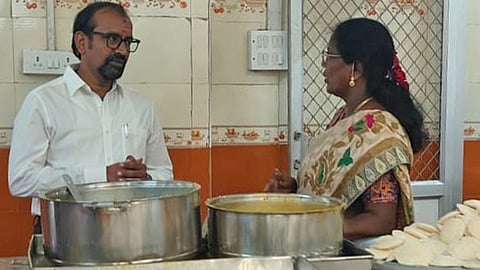 அமைச்சர் வெங்கடரமணன் ஆய்வு