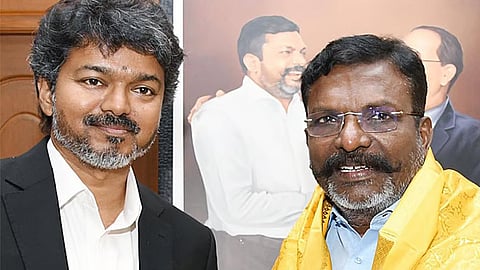 ’தவெக ஆட்சி கவிழ வாய்ப்பு இல்லை.. 5 ஆண்டுகள் தொடரும்’ - திருமாவளவன் பேட்டி