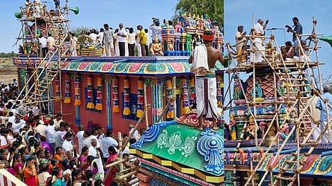 திருவாடானை தாலுகா முகிழ்தகம் சொர்ண வருஷம் பெய்த பெருமாள் கோவில் கும்பாபிஷேக விழா