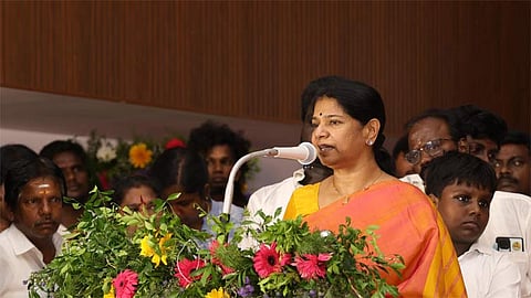 தவெக அரசின் அடக்குமுறைகளுக்கு திமுக அடிபணியாது; கனிமொழி எம்.பி.