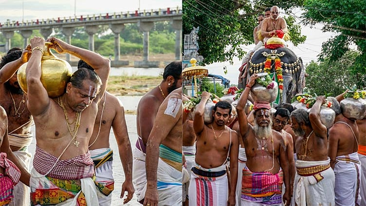 ஸ்ரீரங்கத்தில் ரெங்கநாயகி தாயார் ஜேஷ்டாபிஷேகம்... தாயார் சன்னதியில் இன்று மூலவர் சேவை கிடையாது 