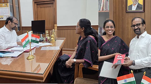 கரூர் தொகுதிக்கு நெல் கொள்முதல் நிலையங்கள்.. அமைச்சர் வெங்கடரமணனை சந்தித்து ஜோதிமணி எம்.பி. கோரிக்கை
