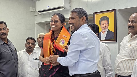 எம்.பி. ஜோதிமணி,சமூகநீதி துறை அமைச்சர் வன்னியரசு