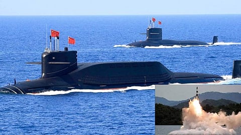 நீர்மூழ்கி கப்பலில் இருந்து ஏவுகணை சோதனை நடத்திய சீனா

