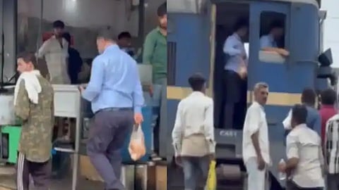 சமோசா வாங்குவதற்காக ரெயிலை நிறுத்தினாரா ஓட்டுநர்? - வைரலாக பரவிய வீடியோ குறித்து ரெயில்வே நிர்வாகம் விளக்கம் 