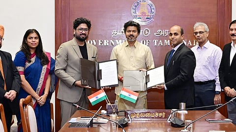 
ரூ.15 ஆயிரம் கோடி முதலீடு... 2,670 பேருக்கு வேலைவாய்ப்பு... விக்ரம் சோலார் நிறுவனத்துடன் புரிந்துணர்வு ஒப்பந்தம்