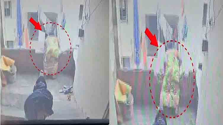 துணியை காய வைக்க முயன்ற போது 3-வது மாடியில் இருந்து விழுந்த பெண்