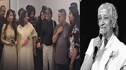 மறைந்த பாடகி எஸ்.ஜானகிக்கு பாட்டு பாடி இசை அஞ்சலி செலுத்திய கங்கை அமரன்