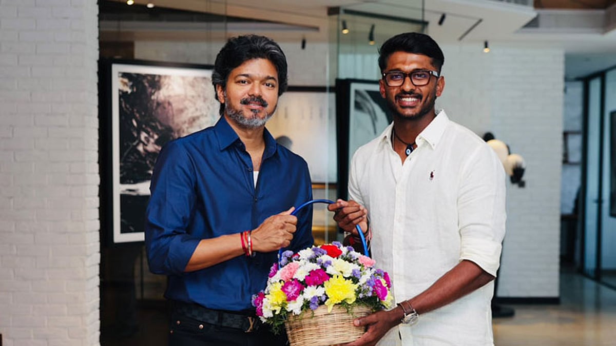 முதல்-அமைச்சர் விஜய்யுடன் கிரிக்கெட் வீரர் சாய் சுதர்சன் சந்திப்பு
