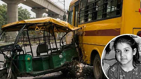 டெல்லி விபத்தில் 12 வயது மாணவி பலி