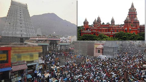 திருவண்ணாமலை கோவிலில் பக்தர்களுக்கு அடிப்படை வசதிகளை உறுதி செய்ய வேண்டும் - ஐகோர்ட்டு உத்தரவு 