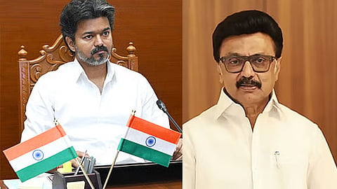 முதல்-அமைச்சர் விஜய், தி.மு.க. தலைவர் ஸ்டாலின்