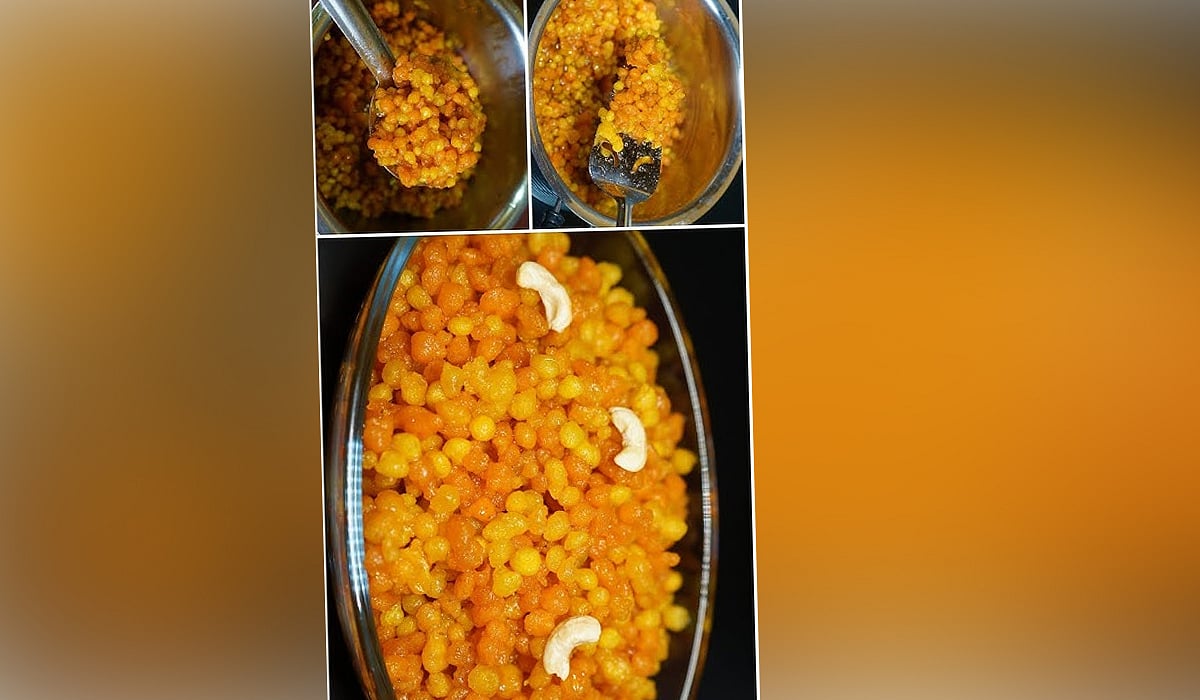 குழந்தைகள் விரும்பும் சுவையான இனிப்பு பூந்தி ரெசிபி!