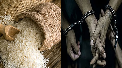 ரேஷன் அரிசி பறிமுதல், 3 பேர் கைது 