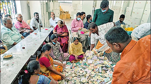 ஆனைமலை மாசாணியம்மன் கோவிலில் உண்டியல் காணிக்கை ரூ.78 லட்சம்