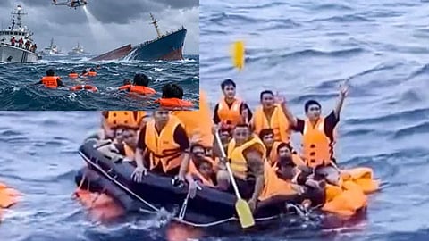 வியட்நாம்: சரக்கு கப்பல் கடலில் மூழ்கி விபத்து - 18 பேர் மாயம்

