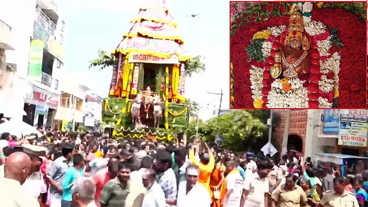 ஆடித்தபசு திருவிழா.. சங்கரன்கோவிலில் கோலாகலமாக நடைபெற்ற தேரோட்டம்