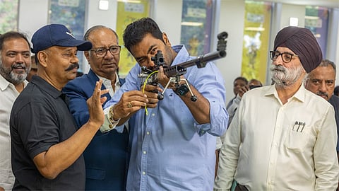 51-வது மாநில துப்பாக்கி சுடுதல் சாம்பியன்ஷிப் போட்டி: அமைச்சர் ஆதவ் அர்ஜுனா தொடங்கி வைத்தார்