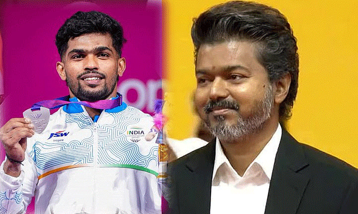 காமன்வெல்த் போட்டியில் வெள்ளி வென்ற ராஜா முத்துப்பாண்டிக்கு முதல்-அமைச்சர் விஜய் வாழ்த்து