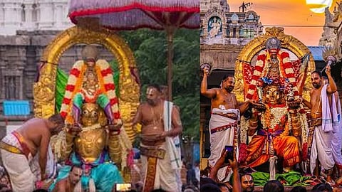 உற்சவர் சிலை சேதமடைந்ததால் காஞ்சிபுரம் வரதராஜ பெருமாள் ஆடி கருட சேவை ரத்து