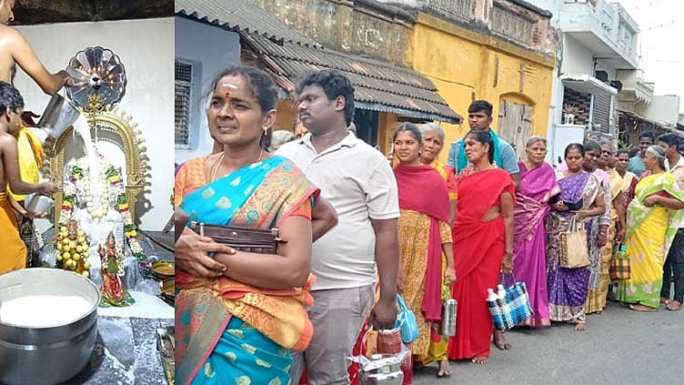 ஆடி வெள்ளி.. நன்செய் இடையார் மகா மாரியம்மன் கோவிலில் 10,008 பால்குட அபிஷேகம்