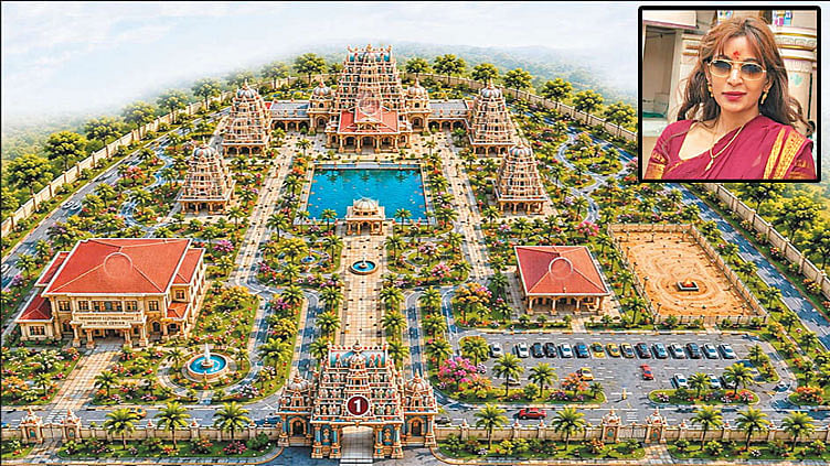 தென்அமெரிக்காவில் கட்டப்படும் சமயபுரம் மாரியம்மன் கோவில்