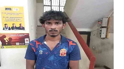 பாலியல் தொல்லை வழக்கில் கைதான வாலிபர்.