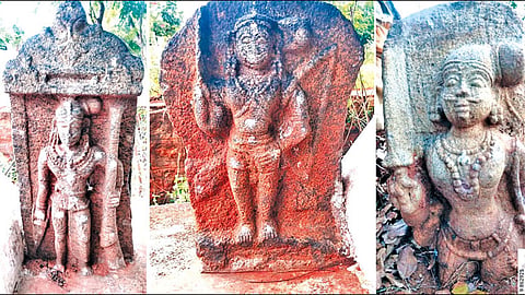 தேனியில் 400 ஆண்டுகள் பழமையான் 4 நடுகற்கள் கண்டுபிடிப்பு